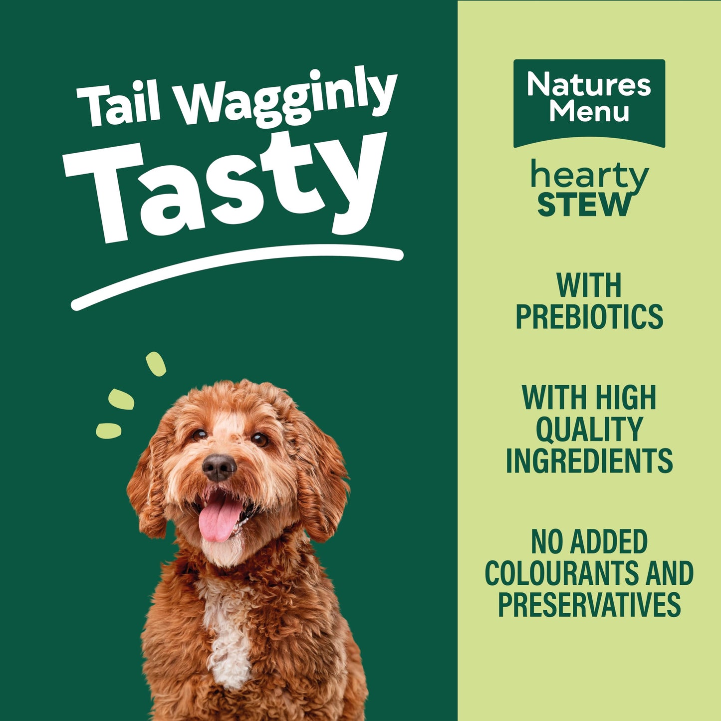 Natures Menu Hearty Stews - Chunks in Gravy Wet Food Pouches for Adult Dogs
