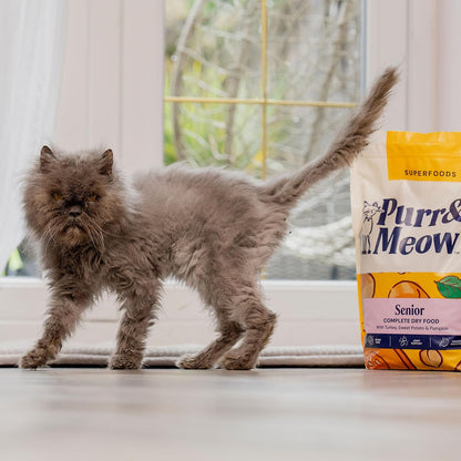 Senior Cat Superfood Complete Dry Cat Food, Turkey, 1.5kg