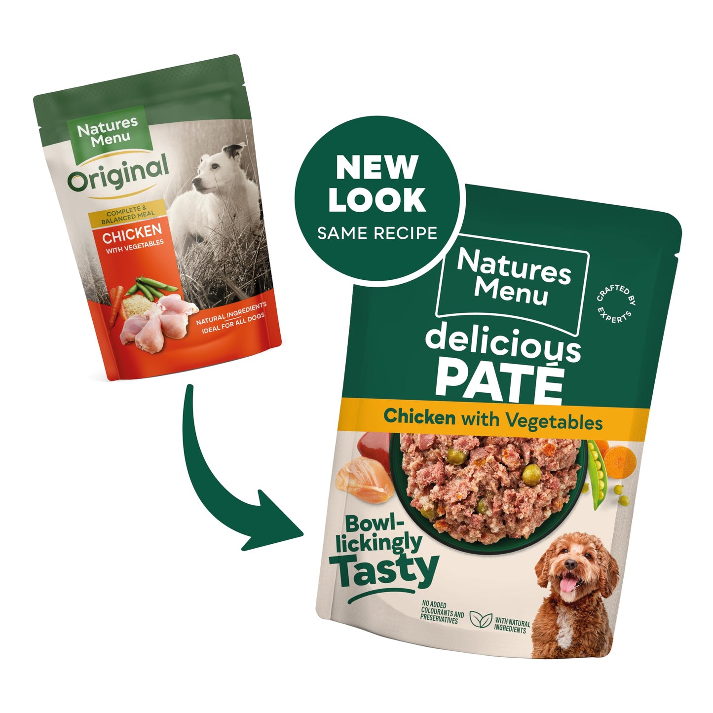 Natures Menu - Wet Dog Food - Pouches for Adult Dogs - Mixed Variety - 8 x 300g