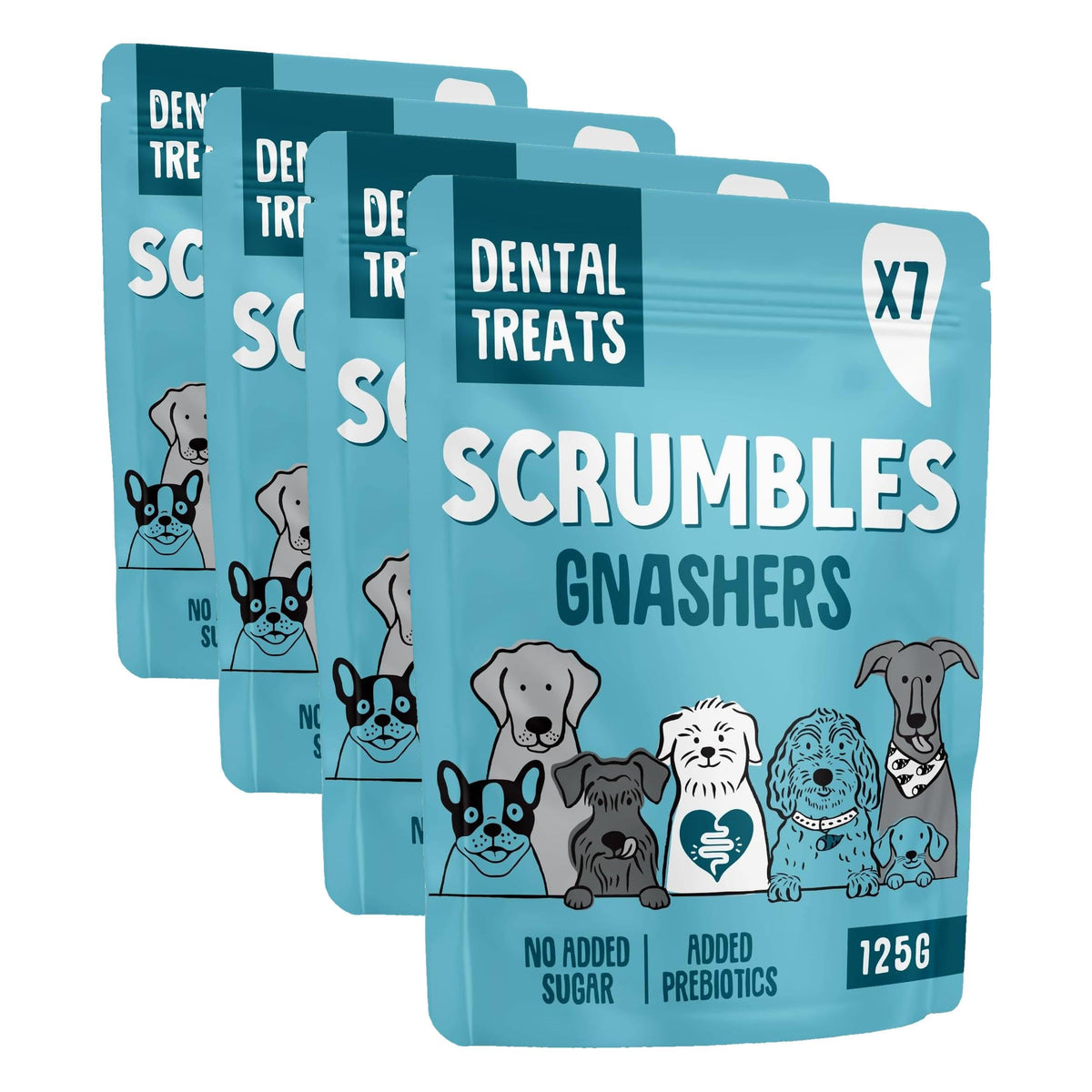 Scrumbles • Dog Treats • Hypoallergenic • Calming • All Lifestages • Turkey • 100g Bag • Gut Friendly Prebiotics • No Added Sugar
