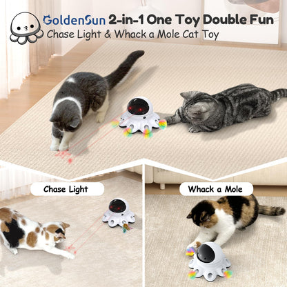 2-in-1 Interactive Automatic Cat Toy