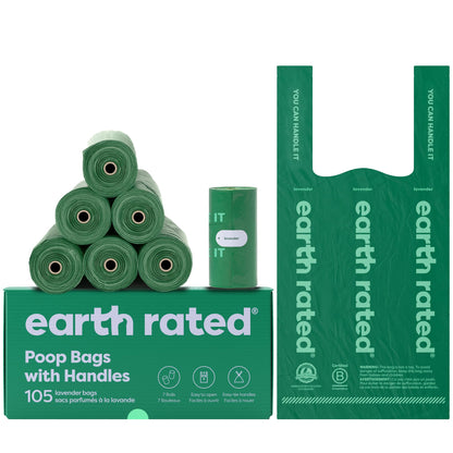 Dog Poop Bags with Tie Handles 105 Count