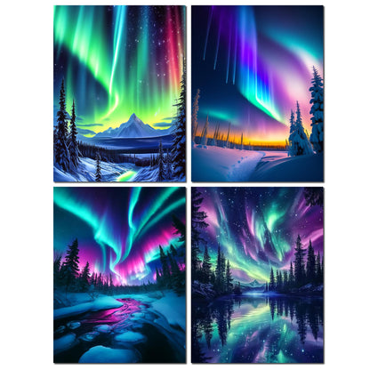 5D Diamond Painting Kits for Adults 4 PCS Turtle Wall Art