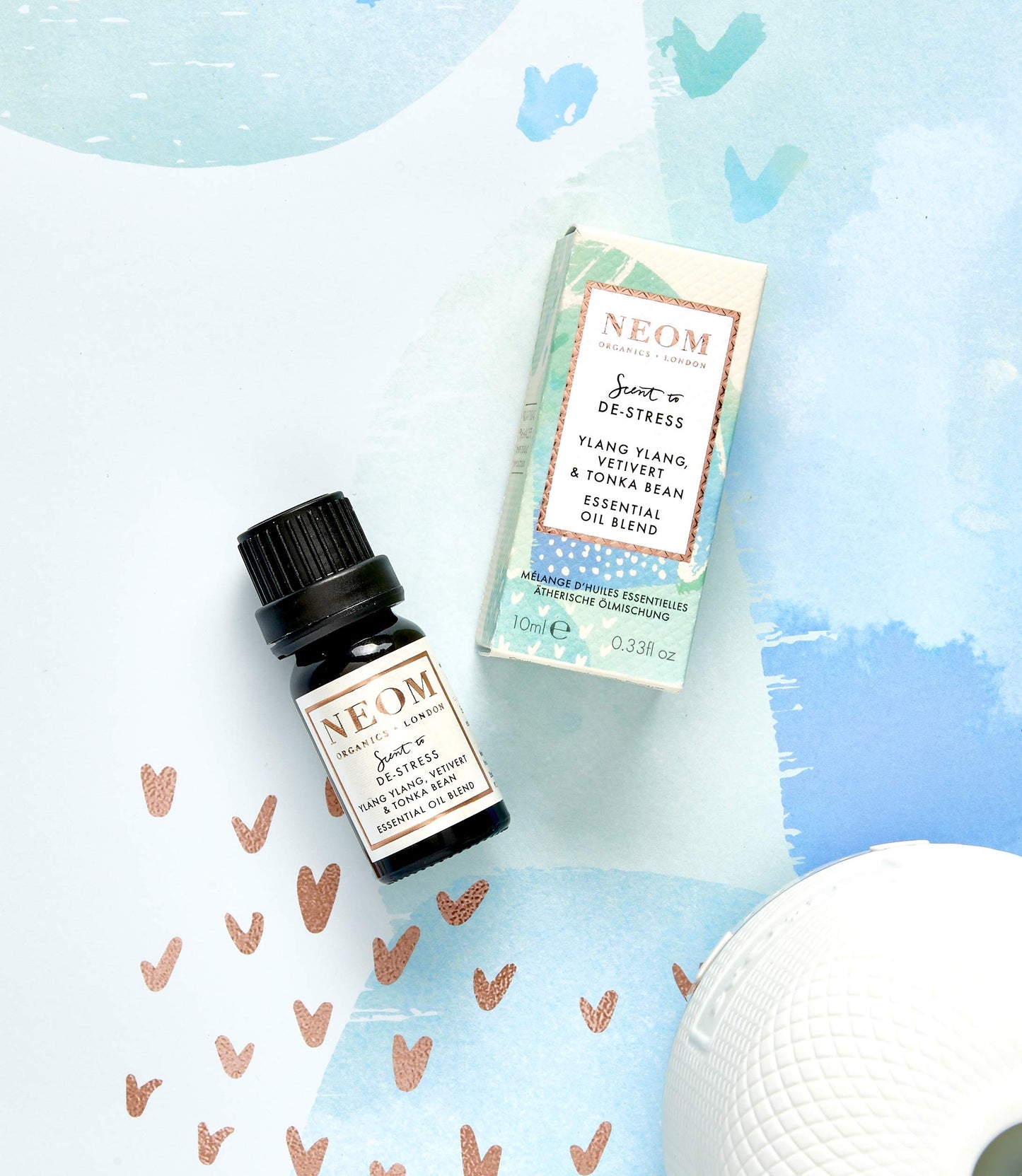 NEOM - Real Luxury Essential Oil Blend, 10ml | Lavender, Jasmine & Sandalwood | Scent to De-Stress Range