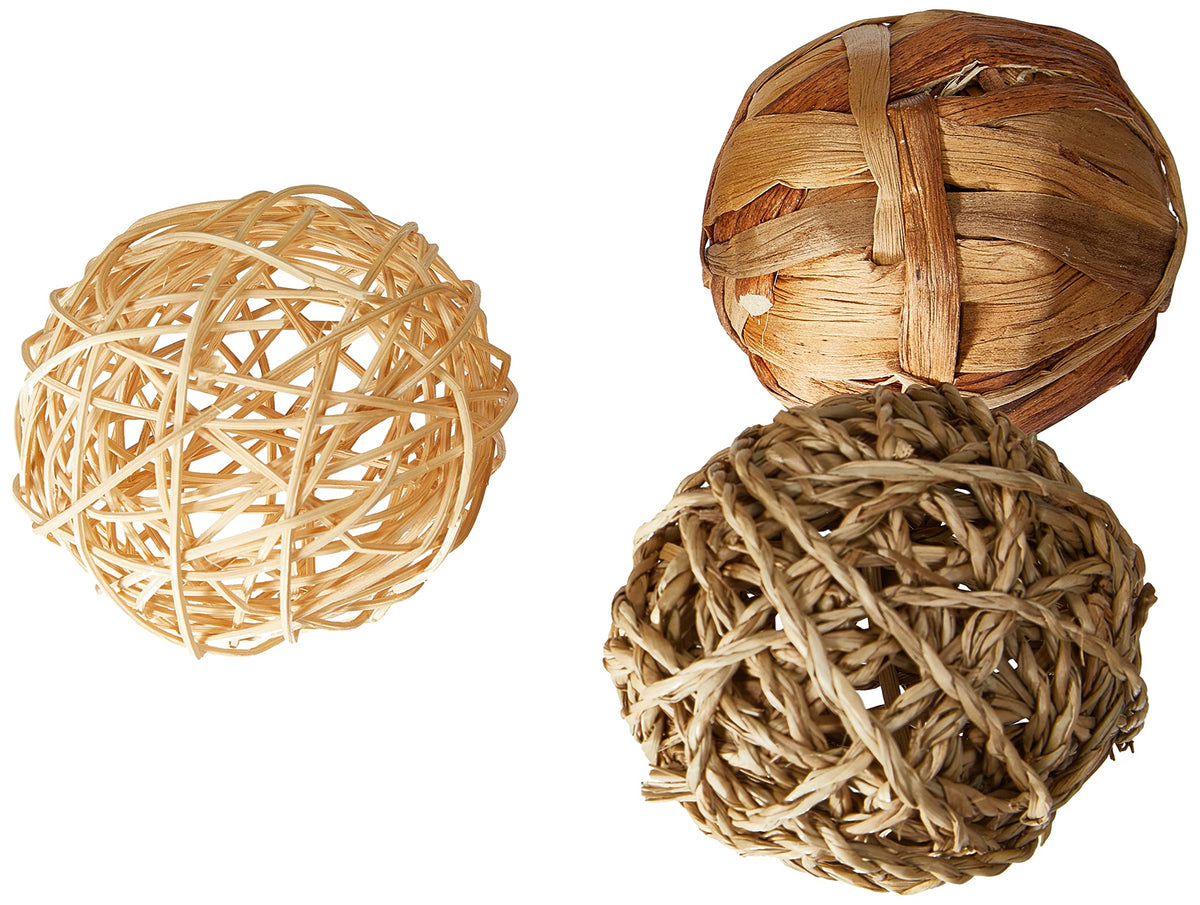 Rosewood Naturals Trio of Fun Balls (3pcs) Small Animal Toys