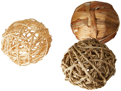 Rosewood Naturals Trio of Fun Balls (3pcs) Small Animal Toys