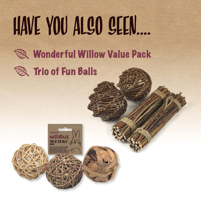 Rosewood Naturals Trio of Fun Balls (3pcs) Small Animal Toys