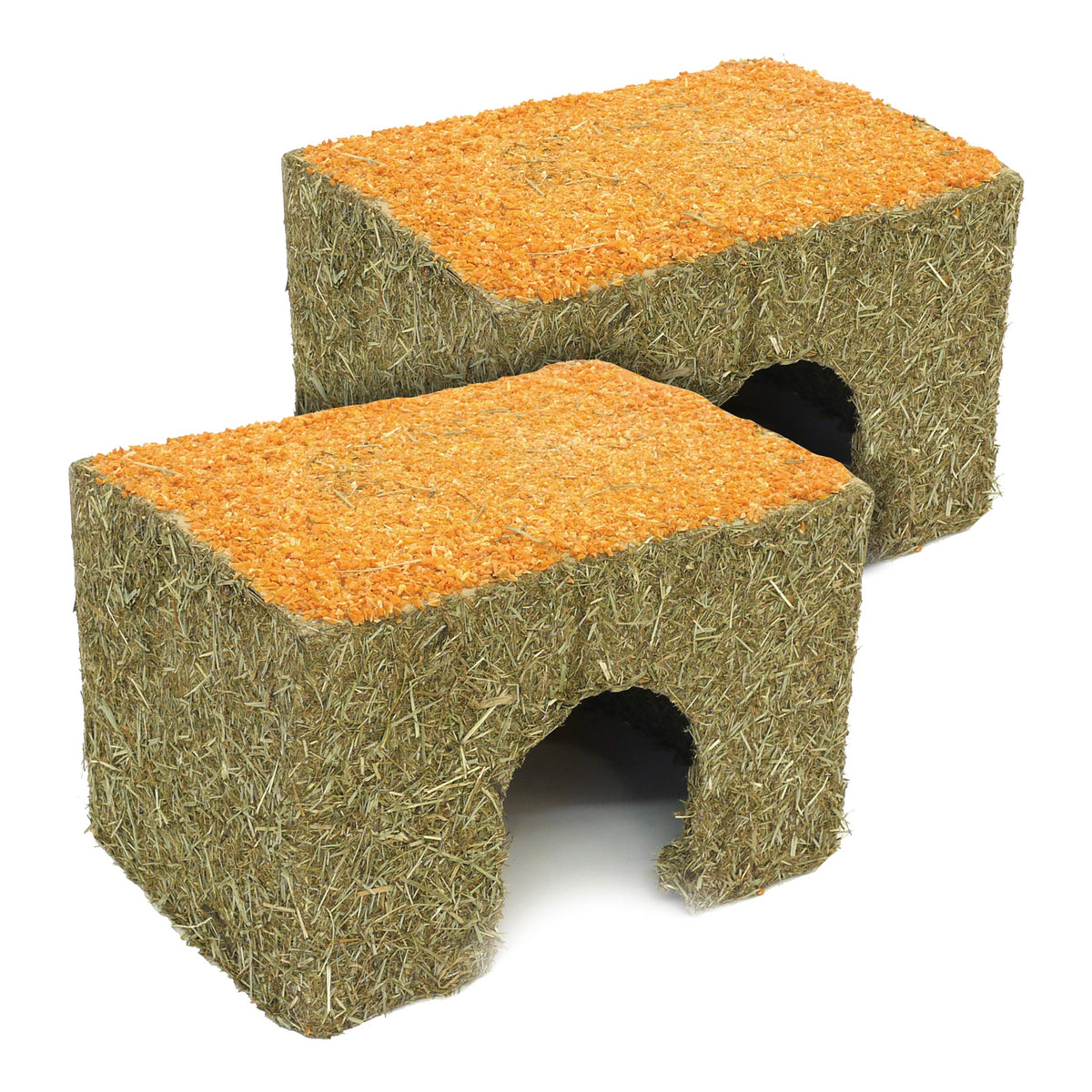 Rosewood Naturals Large Carrot Cottage for Small Animals - Edible Toy, Hay House, Den and Hideout for Rabbits, Guinea Pigs and Chinchillas