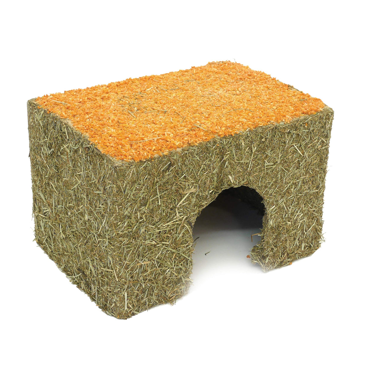 Rosewood Naturals Large Carrot Cottage for Small Animals - Edible Toy, Hay House, Den and Hideout for Rabbits, Guinea Pigs and Chinchillas