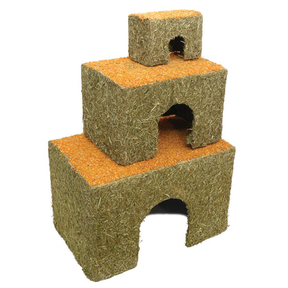 Rosewood Naturals Large Carrot Cottage for Small Animals - Edible Toy, Hay House, Den and Hideout for Rabbits, Guinea Pigs and Chinchillas