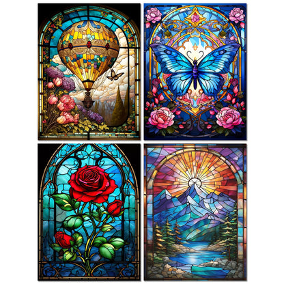 5D Diamond Painting Kits for Adults 4 PCS Turtle Wall Art