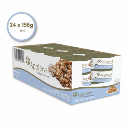 Applaws Tuna Fillet with Cheese in Broth 24 x 156g - Sayby’s Sanctuary 