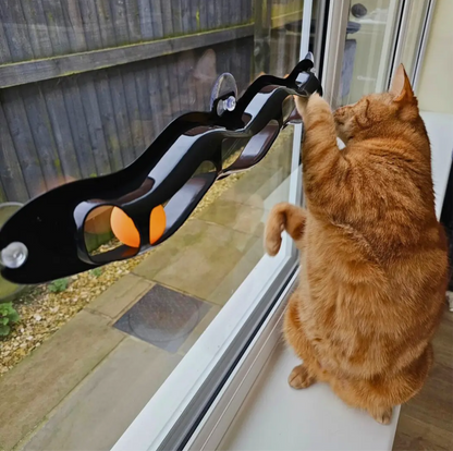 Interactive Window Track Cat toy - Sayby’s Sanctuary 