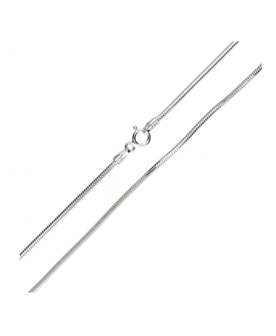 1.4mm Silver 925 Round Snake Italian Style Chain. FREE DELIVERY - Sayby’s Sanctuary 