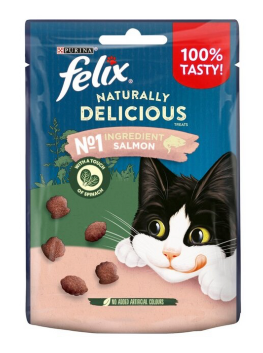 Felix Naturally Delicious Salmon Cat Treats 50g - Sayby’s Sanctuary 