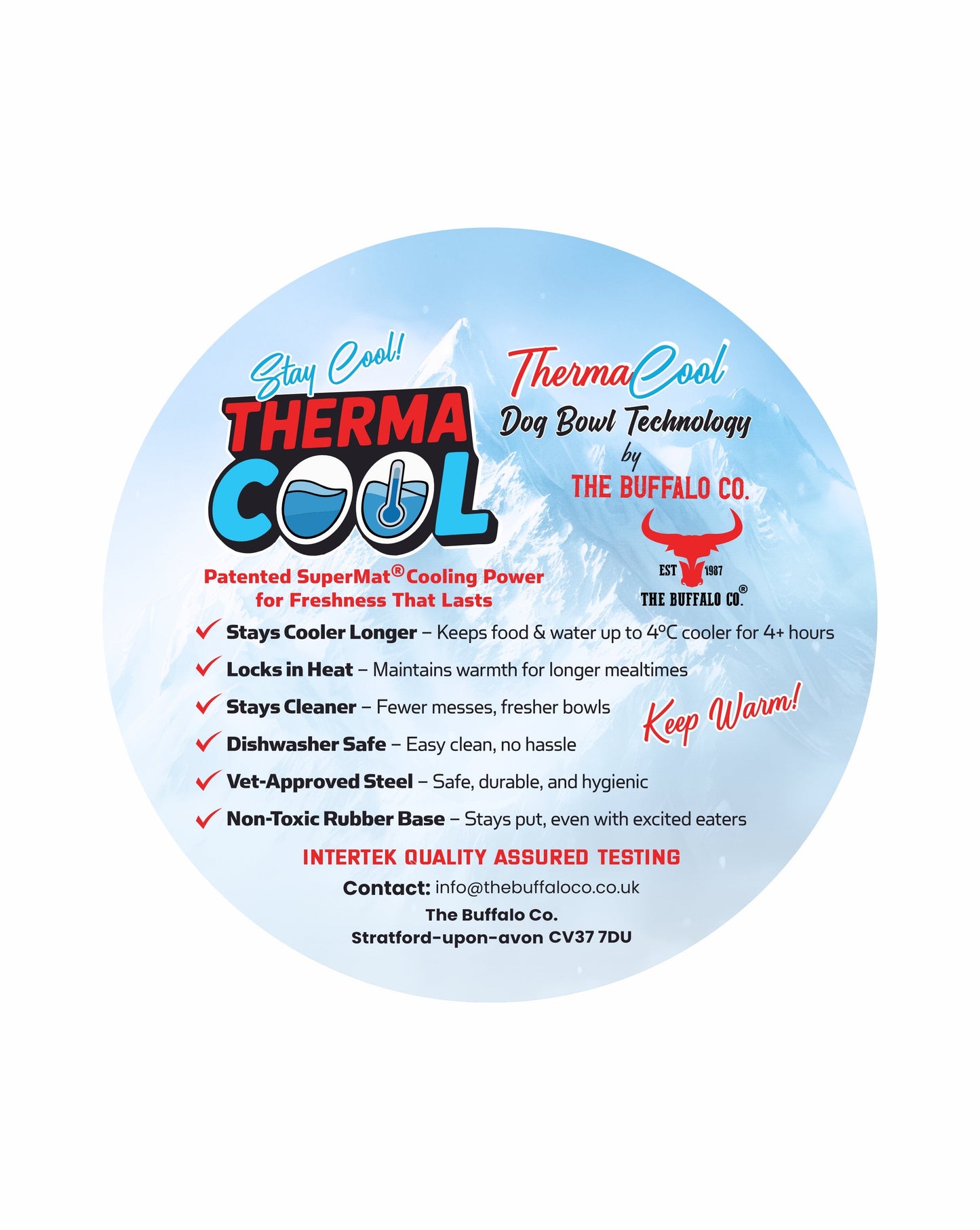 ThermaCool Dog Bowl - Grape