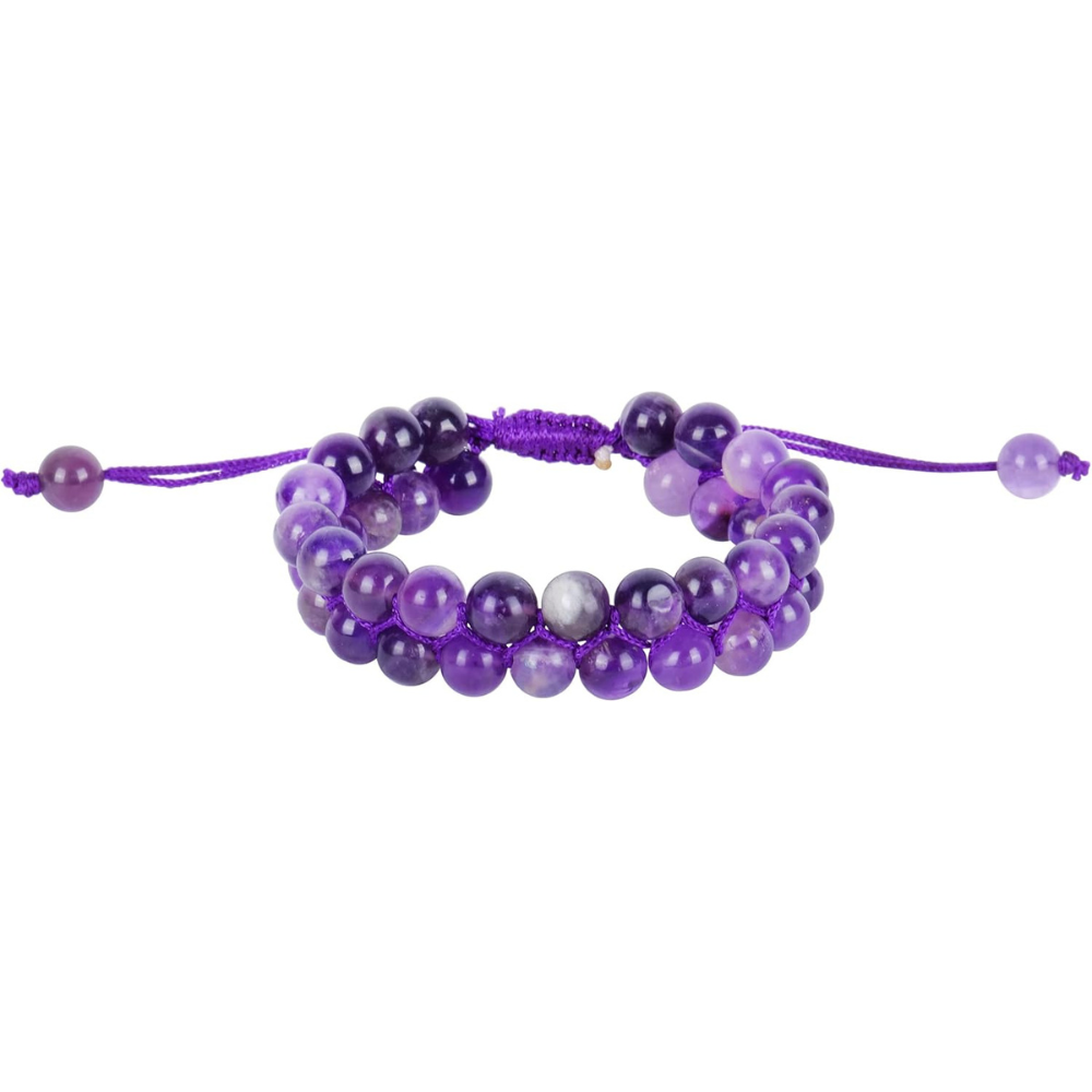 Amethyst Double Layer Chakra Bracelet