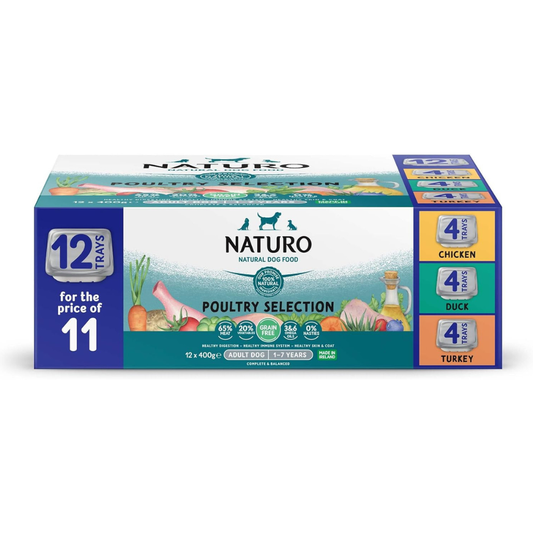 Grain-Free Adult Wet Dog Food Variety 12 × 400g