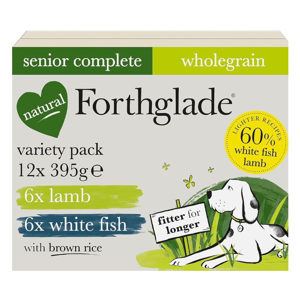 Senior Grain-Free Wet Dog Food Variety 12 × 395g
