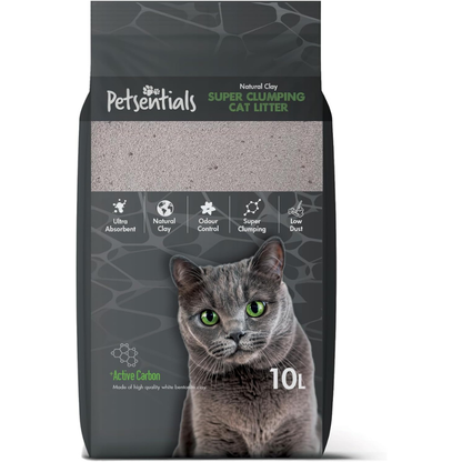 Super Clumping Cat Litter with Activated Carbon 10L