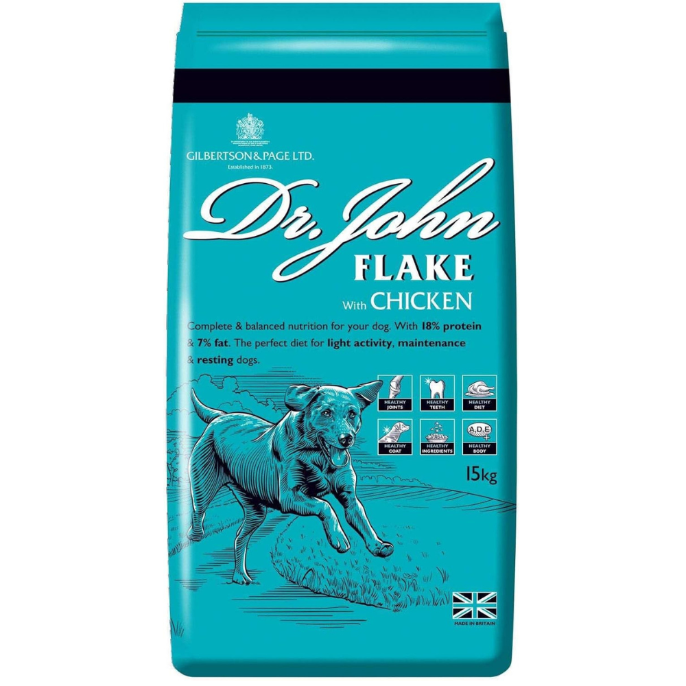 Complete Dry Dog Food Flake with Chicken 15kg