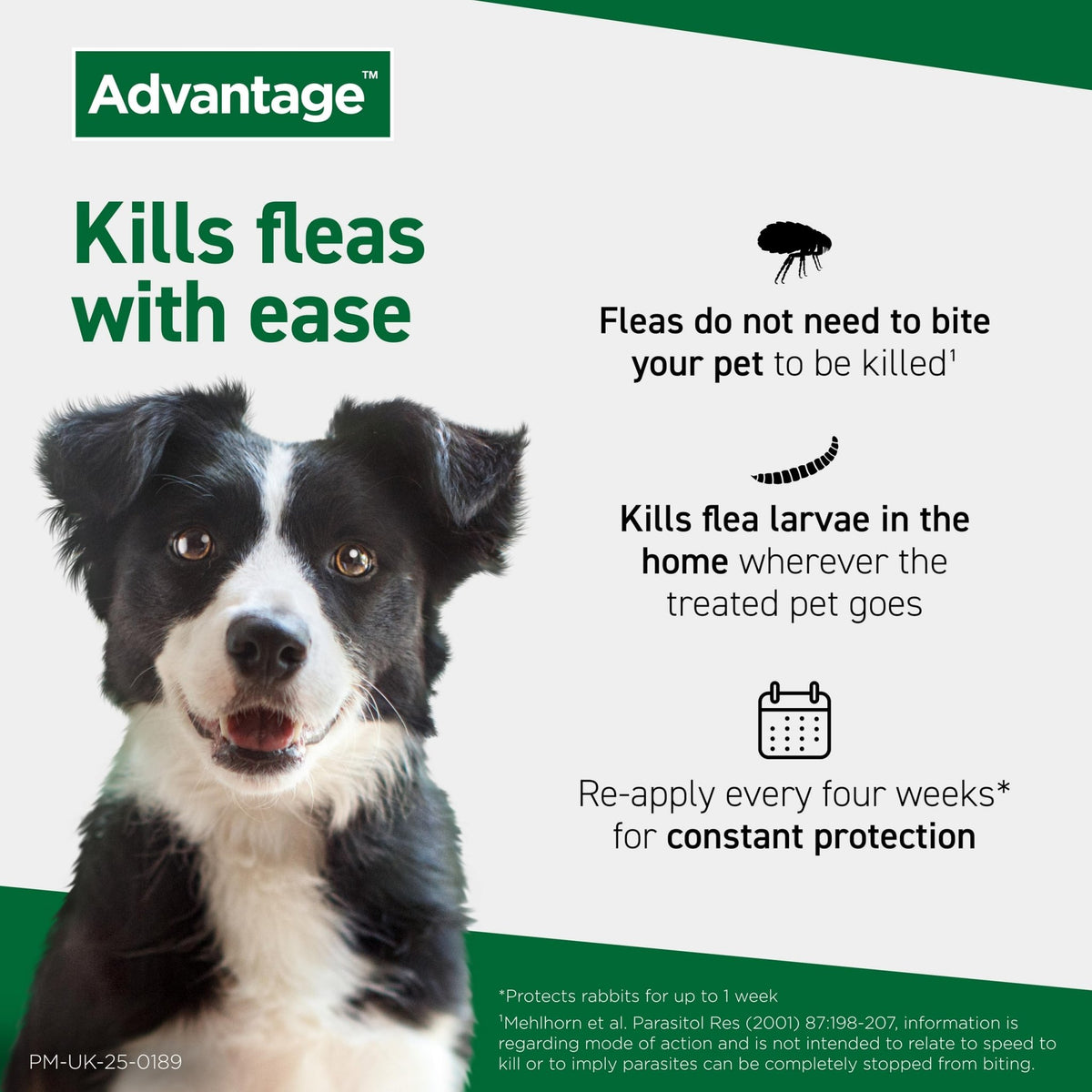 Advantage 250 Flea Spot On Treatment 1 Pipette 2.5ml 10-25kg - Sayby’s