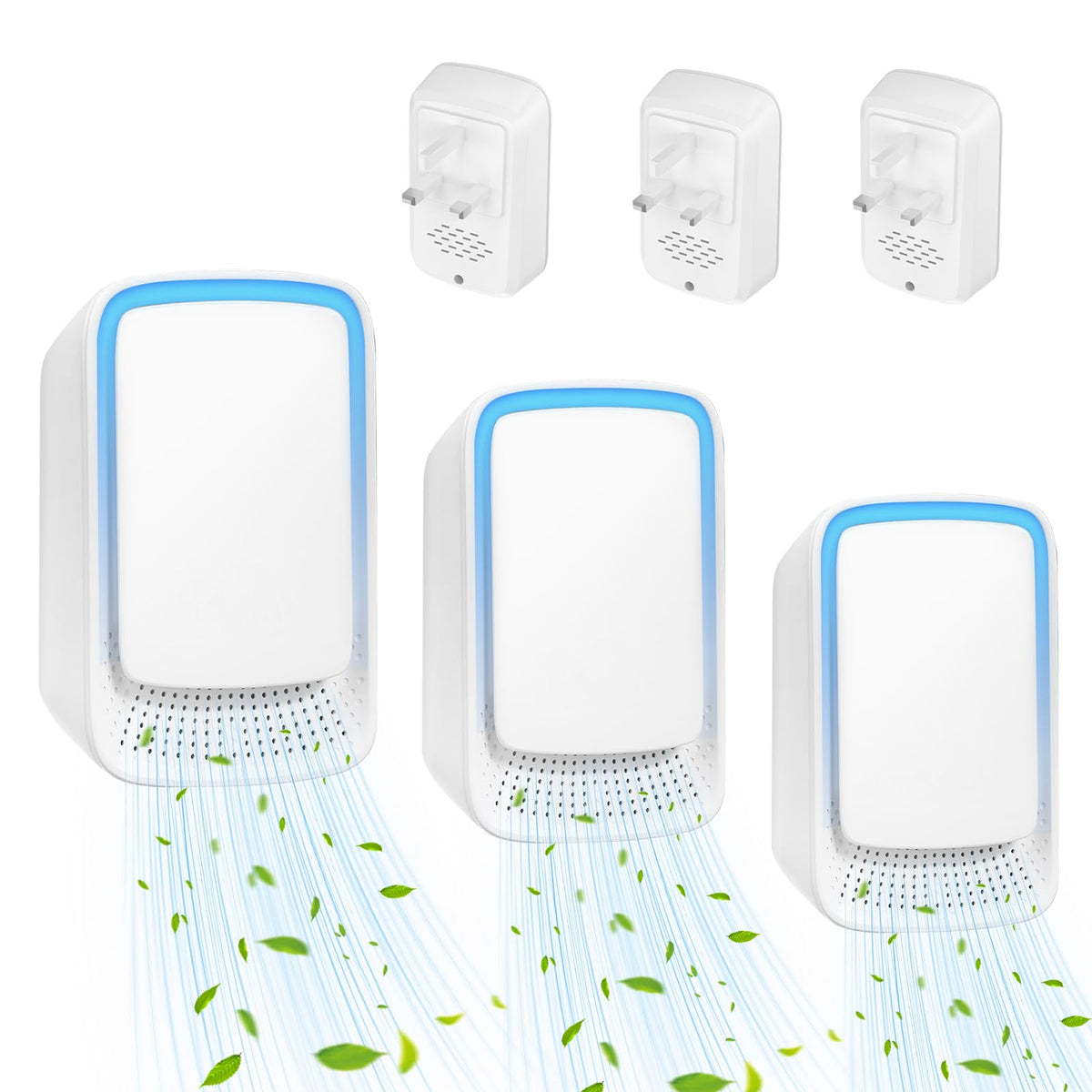 Air Purifier for Bedroom Home, 2 Pack Plug In Negative Ion Air Purifier, Portable Quiet Ioniser for Smokers, Reduces Odours from Pets/Toilet/Dust/Office/Home/Room (2) - Sayby’s