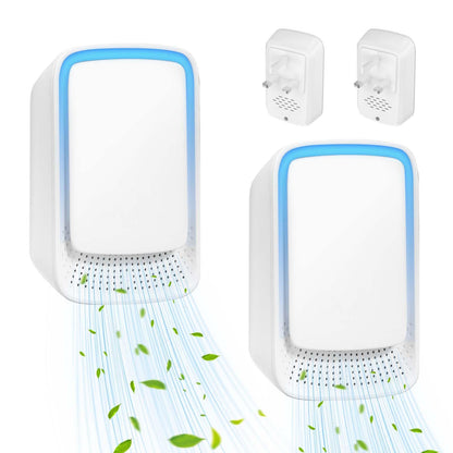 Air Purifier for Bedroom Home, 2 Pack Plug In Negative Ion Air Purifier, Portable Quiet Ioniser for Smokers, Reduces Odours from Pets/Toilet/Dust/Office/Home/Room (2) - Sayby’s