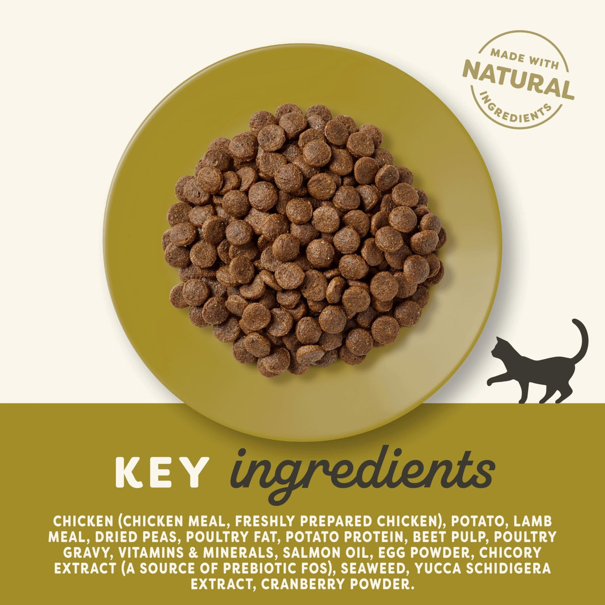 Applaws Natural Complete Dry Food for Adult Cats, Chicken with Lamb Grain Free, 2kg Bag - Sayby’s