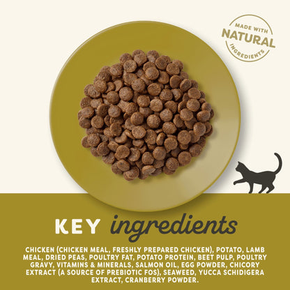 Applaws Natural Complete Dry Food for Adult Cats, Chicken with Lamb Grain Free, 2kg Bag - Sayby’s