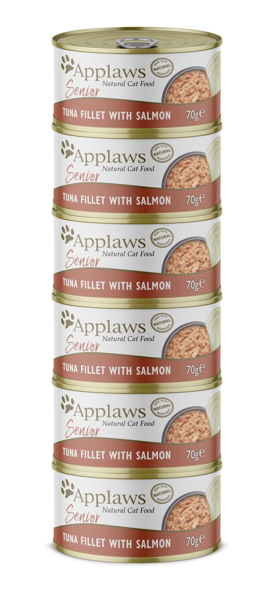 Applaws Natural Senior Wet Cat Food, Chicken in a Soft Mousse 70g Tin (Pack of 24 x 70g Tins) - Sayby’s