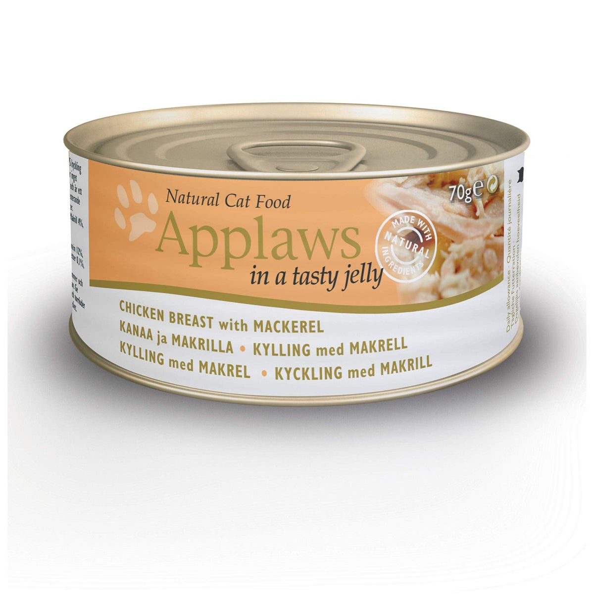 Applaws Natural Wet Cat Food, Chicken in Jelly 70 g Tin (Pack of 24 Tins) - Sayby’s