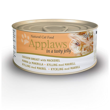 Applaws Natural Wet Cat Food, Chicken in Jelly 70 g Tin (Pack of 24 Tins) - Sayby’s