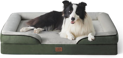 Bedsure Dog Sofa Bed Extra Large - Washable Orthopedic Dog Beds and Couch with Removable Flannel Zipper Cover, XL Plus Waterproof Human Dog Bed for Adults, Squre Pet Bed - Sayby’s