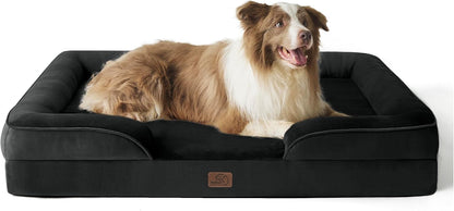 Bedsure Dog Sofa Bed Extra Large - Washable Orthopedic Dog Beds and Couch with Removable Flannel Zipper Cover, XL Plus Waterproof Human Dog Bed for Adults, Squre Pet Bed - Sayby’s