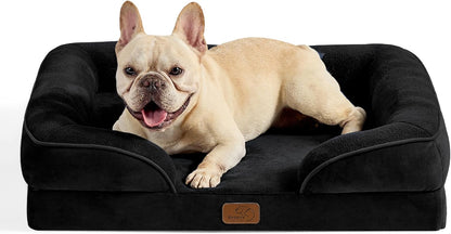 Bedsure Dog Sofa Bed Extra Large - Washable Orthopedic Dog Beds and Couch with Removable Flannel Zipper Cover, XL Plus Waterproof Human Dog Bed for Adults, Squre Pet Bed - Sayby’s