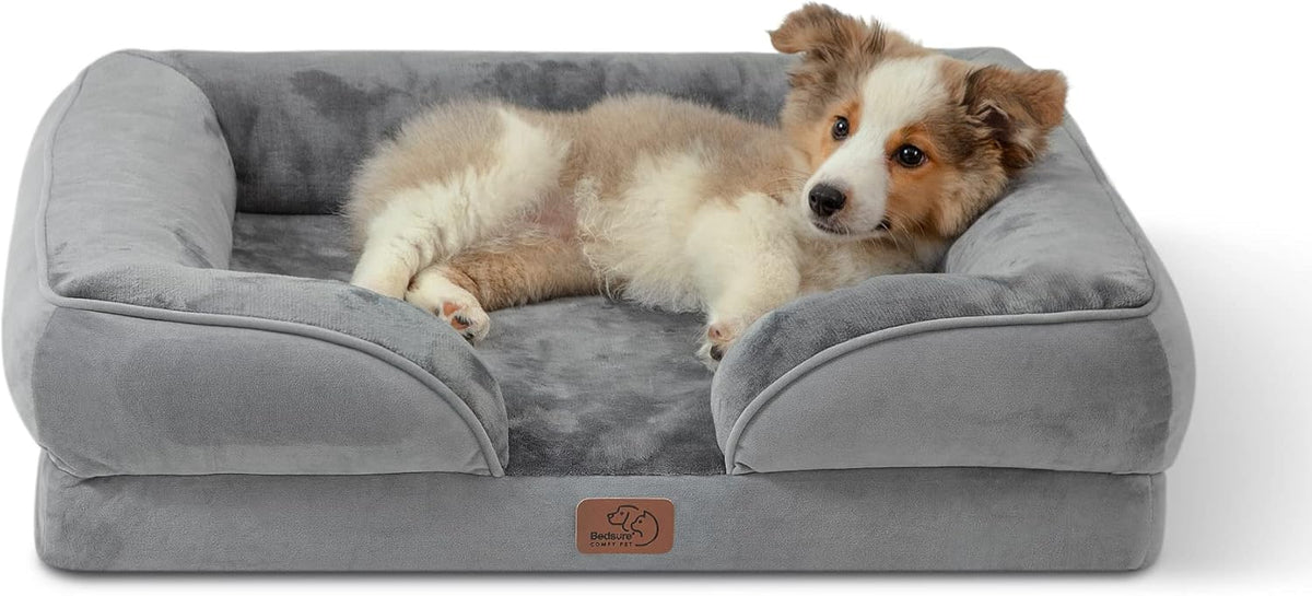 Bedsure Dog Sofa Bed Extra Large - Washable Orthopedic Dog Beds and Couch with Removable Flannel Zipper Cover, XL Plus Waterproof Human Dog Bed for Adults, Squre Pet Bed - Sayby’s