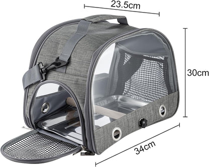 Bird Travel Carrier Portable Small Bird Carrier Breathable Collapsible Travel Bag for Parrot Parakeet Budgie Cockatiel - Sayby’s