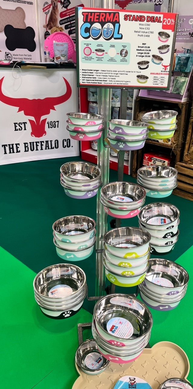 Buffalo Bowl Stand Deal (1 case of each plus stand) - Sayby’s