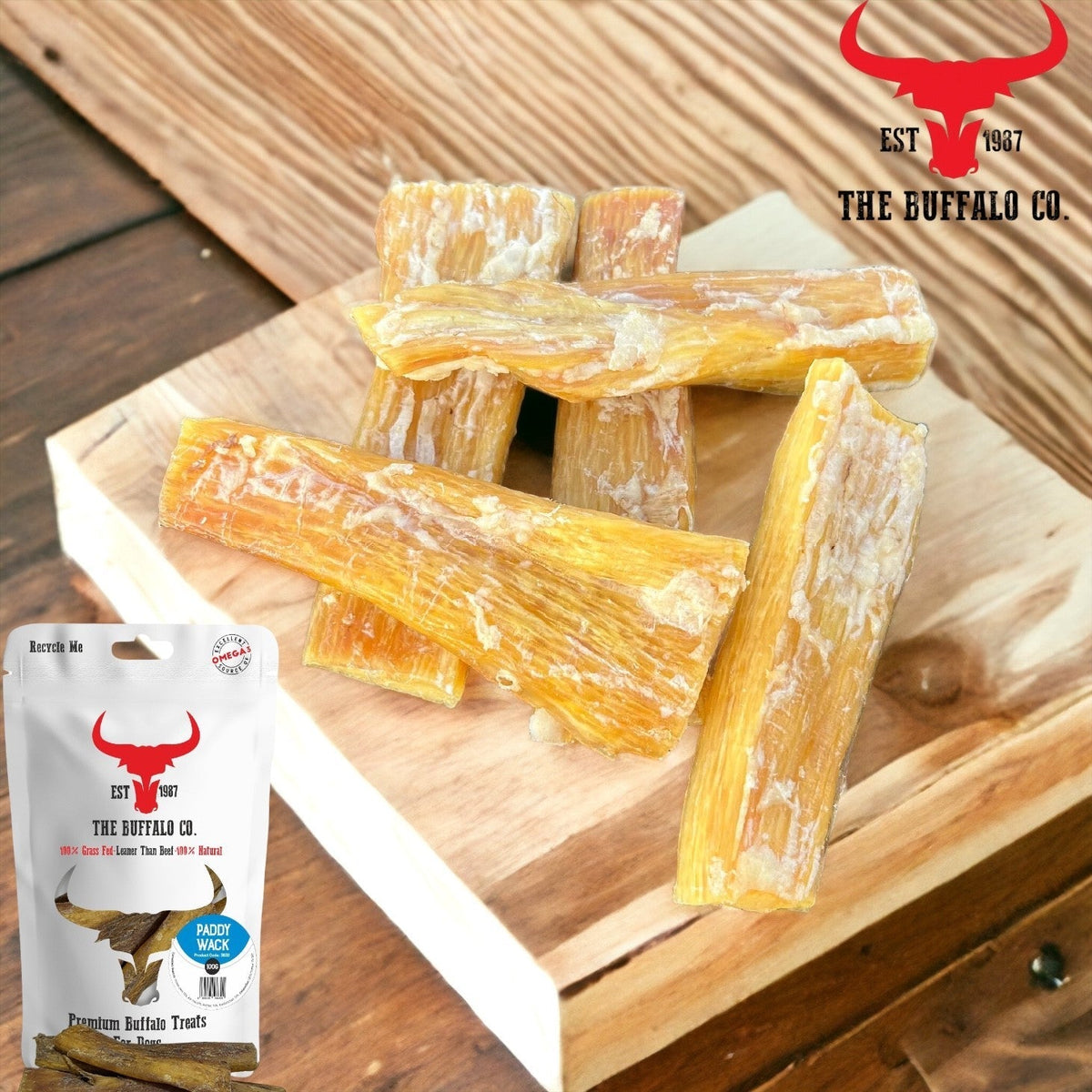 Buffalo Paddywack - Dog Treats - 1kg - Sayby’s