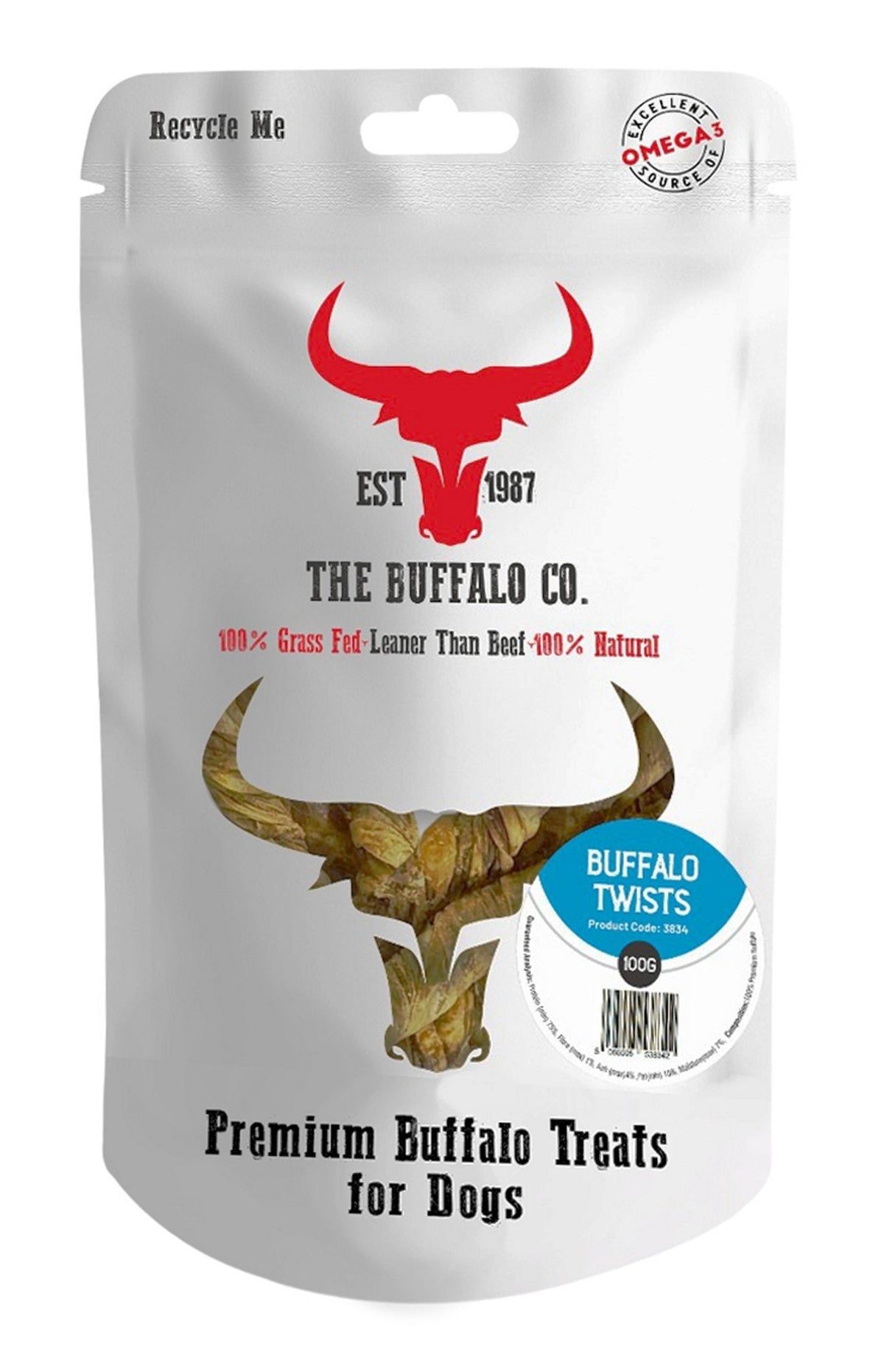 Buffalo Twists-Dog Treats 100g - Sayby’s
