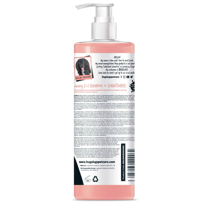 BUGALUGS Dog Shampoo and Conditioner with Luxury 2 in 1 Papaya & Coconut fragrance, professional puppy shampoo grooming products for smelly dogs - Sayby’s