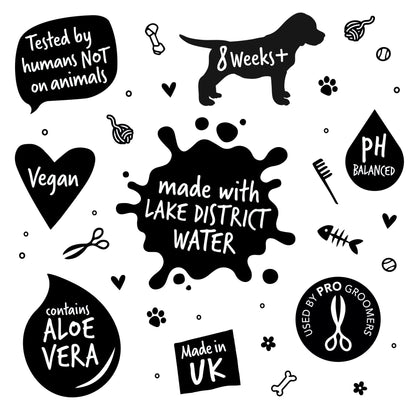 BUGALUGS Dog Shampoo for Itchy Skin, Medi Fresh Natural Safe Sensitive Formula - Soothing Skin Cooling For Skin Irritation and anti itch - Sayby’s