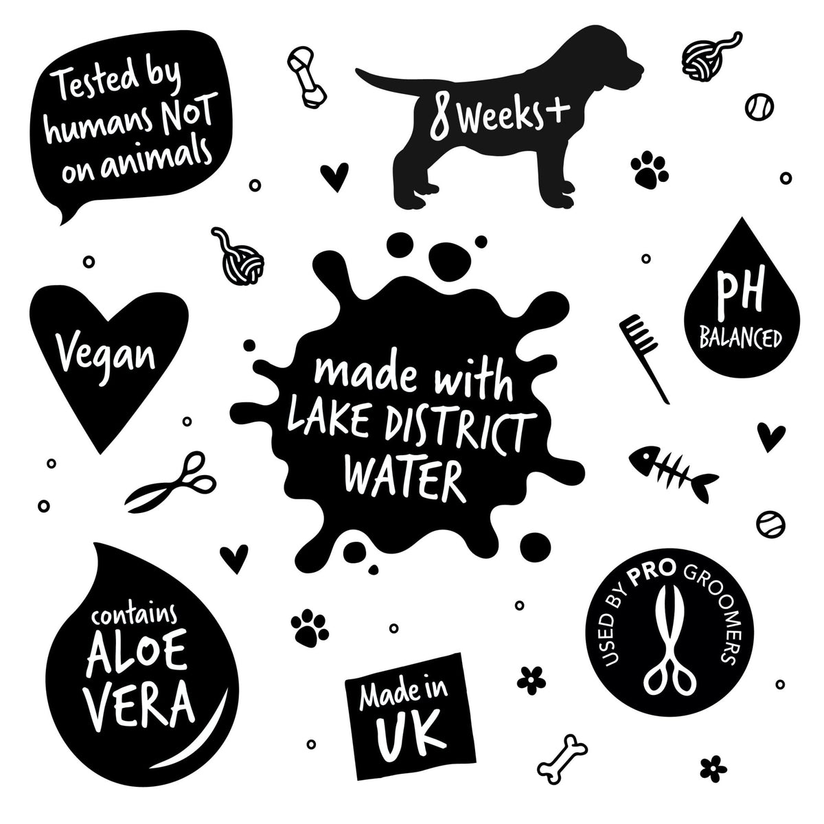 BUGALUGS Dog Shampoo for Itchy Skin, Medi Fresh Natural Safe Sensitive Formula - Soothing Skin Cooling For Skin Irritation and anti itch - Sayby’s