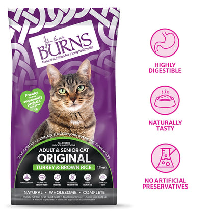 Burns Pet Nutrition Cat Food Sensitive Duck and Potato Grain Free 1.5 kg - Sayby’s