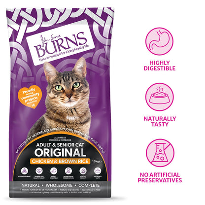 Burns Pet Nutrition Cat Food Sensitive Duck and Potato Grain Free 1.5 kg - Sayby’s