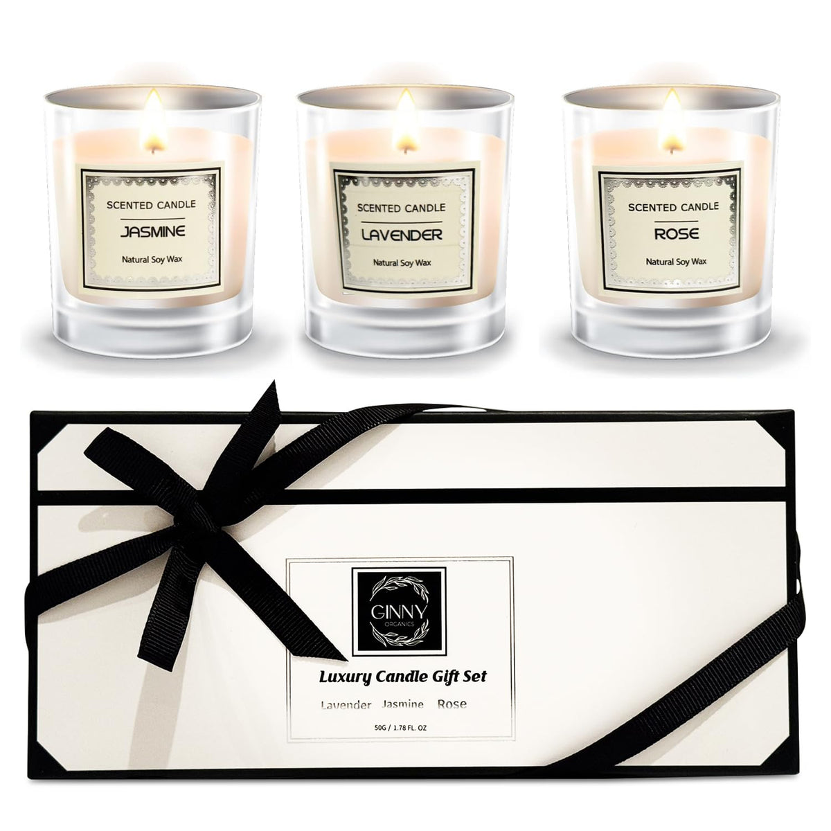 Candles Gifts for Women, Scented Candles Gift Sets, Perfect for Birthdays, Valentine's Day, Mother's Day, Christmas, Yoga, Spa - Sayby’s