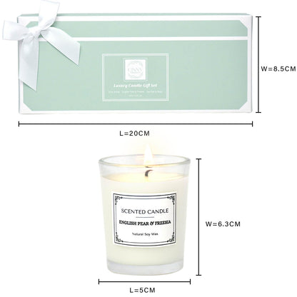 Candles Gifts for Women, Scented Candles Gift Sets, Perfect for Birthdays, Valentine's Day, Mother's Day, Christmas, Yoga, Spa - Sayby’s