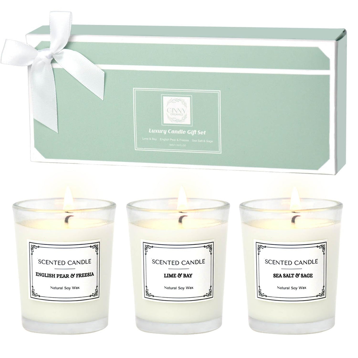Candles Gifts for Women, Scented Candles Gift Sets, Perfect for Birthdays, Valentine's Day, Mother's Day, Christmas, Yoga, Spa - Sayby’s