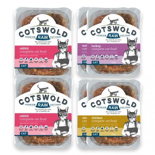 Cotswold RAW Complete Cat, Raw Cat Food, GWF Nutrition, Premium British Meat Raw Food for All Cats, Frozen Cat Meal, Mixed Mince – 6kg - Sayby’s